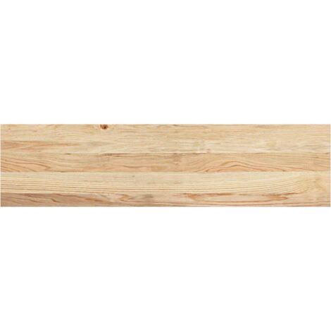 Marches d'escalier 2 pcs,Tapis d'escalier non traité bois de chêne massif CFW397956