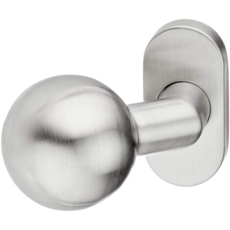 MARCHESI 4126.420.207.S-ER-UK fest Pomello per Porta in Acciaio Inox, con Rosetta Ovale