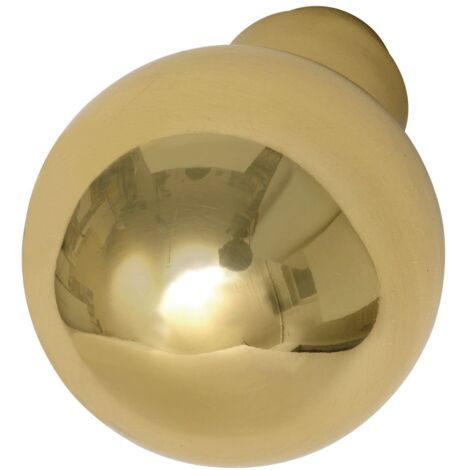 Marchesi Knopfdrückerlochteil (Türknauf), flachform ø 50mm, Messing patiniert