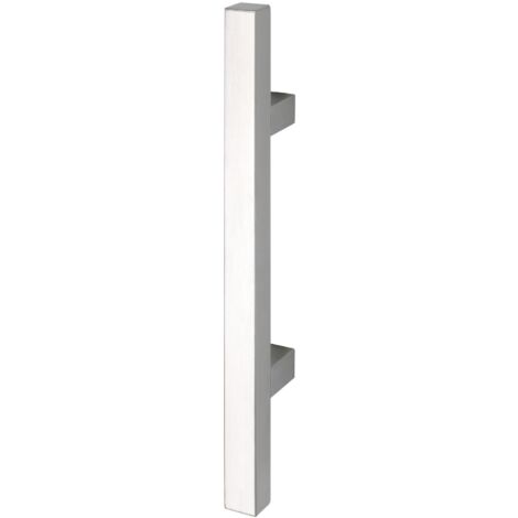Marchesi Quadra Türgriff (Stangengriff) 800 mm mit 2 Stützen Edelstahl matt