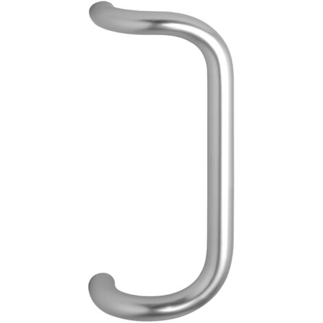 MARCHESI Türgriff 4520 - gebogen, 382mm, LA. 350mm, Edelstahl matt
