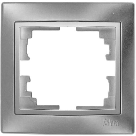 Marco 1 Elemento 83x81x10mm Plata Solera