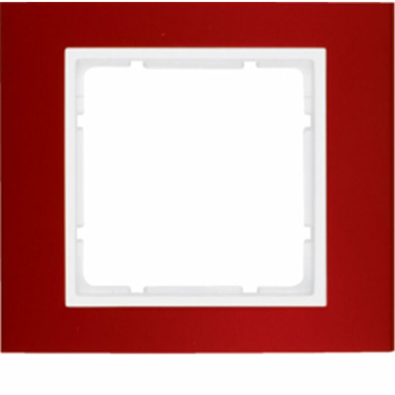 

Marco 1 elemento Berker By B3 10113022 Rojo/Blanco - Hager