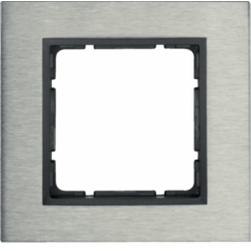 

Marco 1 elemento Berker By B7 10113606 Acero inox/Antracita - Hager