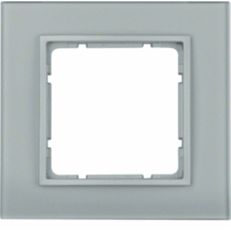 

Marco 1 elemento Berker By B7 10116414 Cristal aluminio - Hager