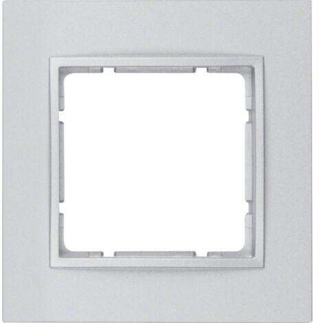 Marco 1 elemento Berker By Hager B7 10116424 Aluminio Mate
