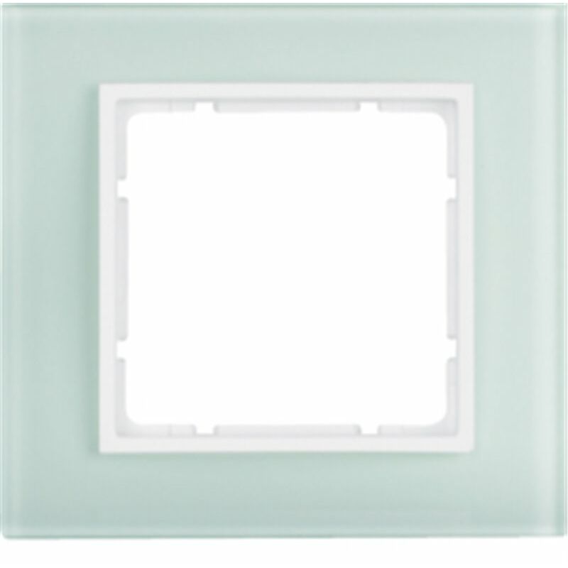 

Marco 1 elemento Berker By B7 10116909 Cristal blanco brillo - Hager