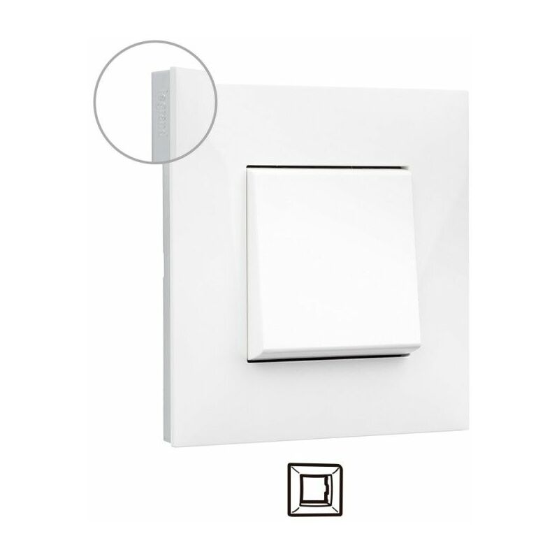 

Marco 1 elemento 741011 serie Valena Next color blanco cromo - Legrand