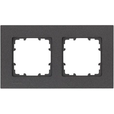 Marco 2 elementos 161x90mm en carbono metalizado  Siemens Delta MIRO 5TG11122