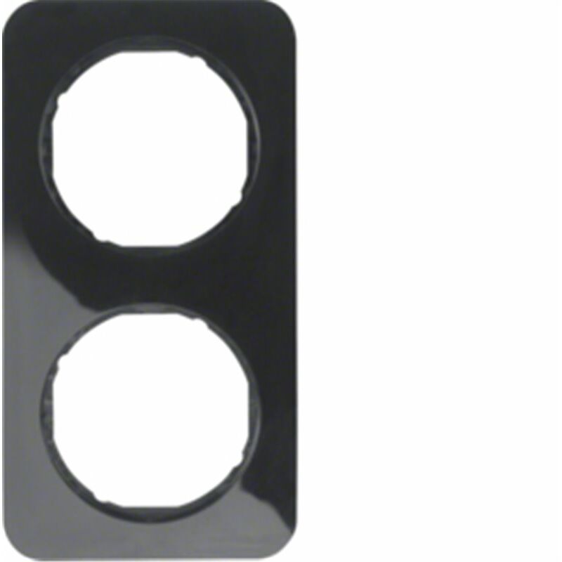 

Marco 2 elementos Berker By 10122145 serie R1 Negro Brillo - Hager