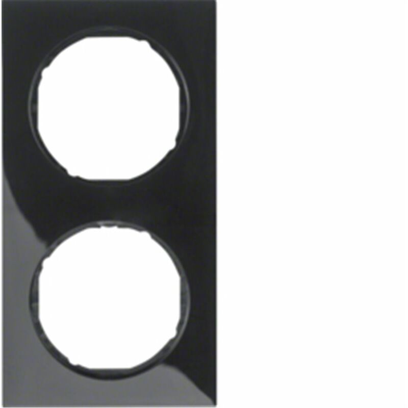 

Marco 2 elementos Berker By 10122245 serie R3 Negro Brillo - Hager