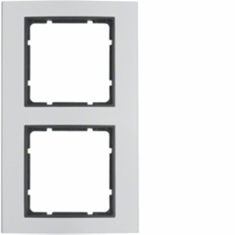 

Marco 2 elementos Berker By B3 10123004 Aluminio/Antracita - Hager