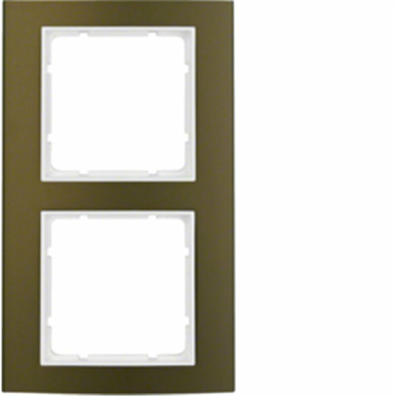 

Marco 2 elementos Berker By Hager B3 10123021 Marron/Blanco
