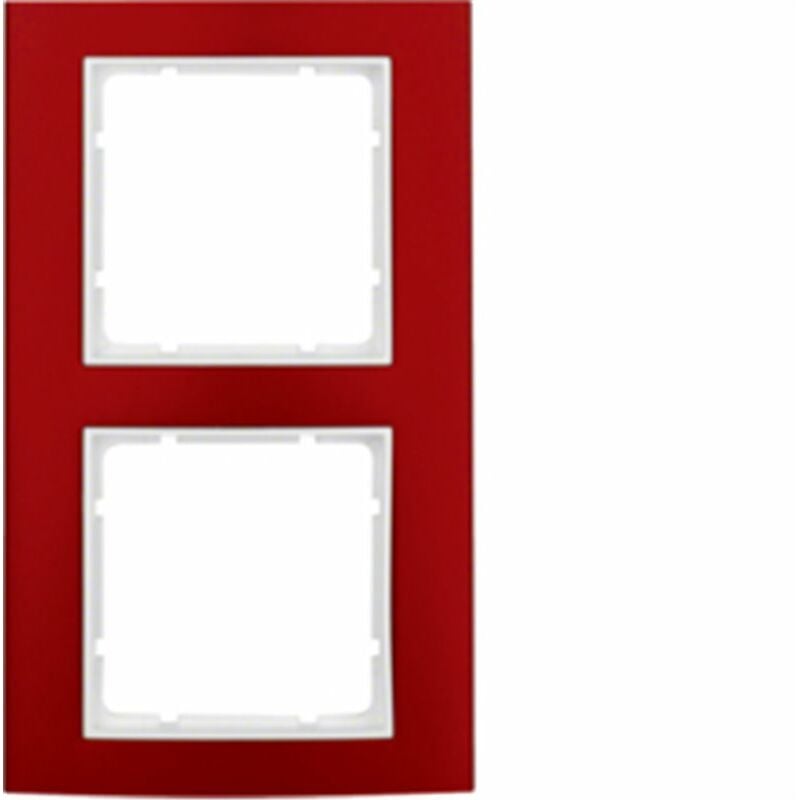 

Marco 2 elementos Berker By B3 10123022 Rojo/Blanco - Hager
