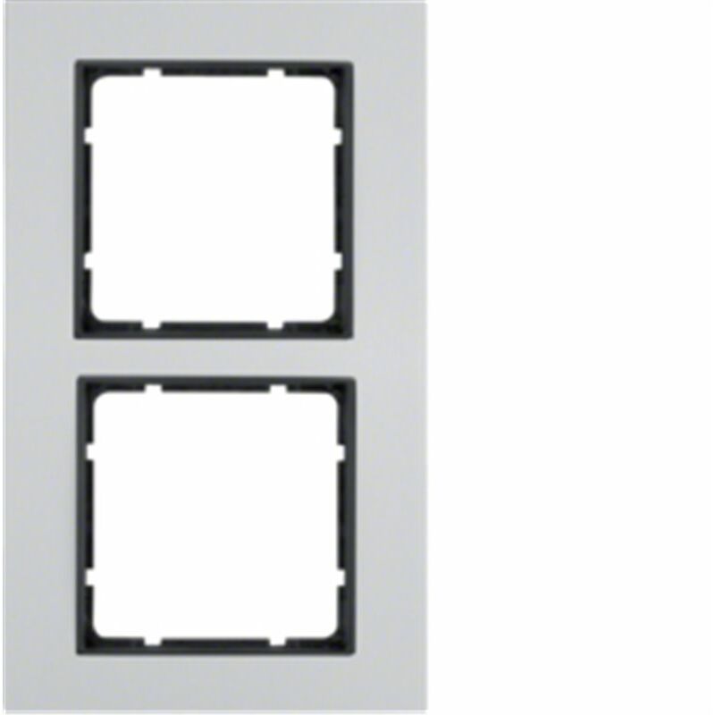 

Hager - Marco 2 elementos Berker By B7 10126904 Aluminio/Antracita