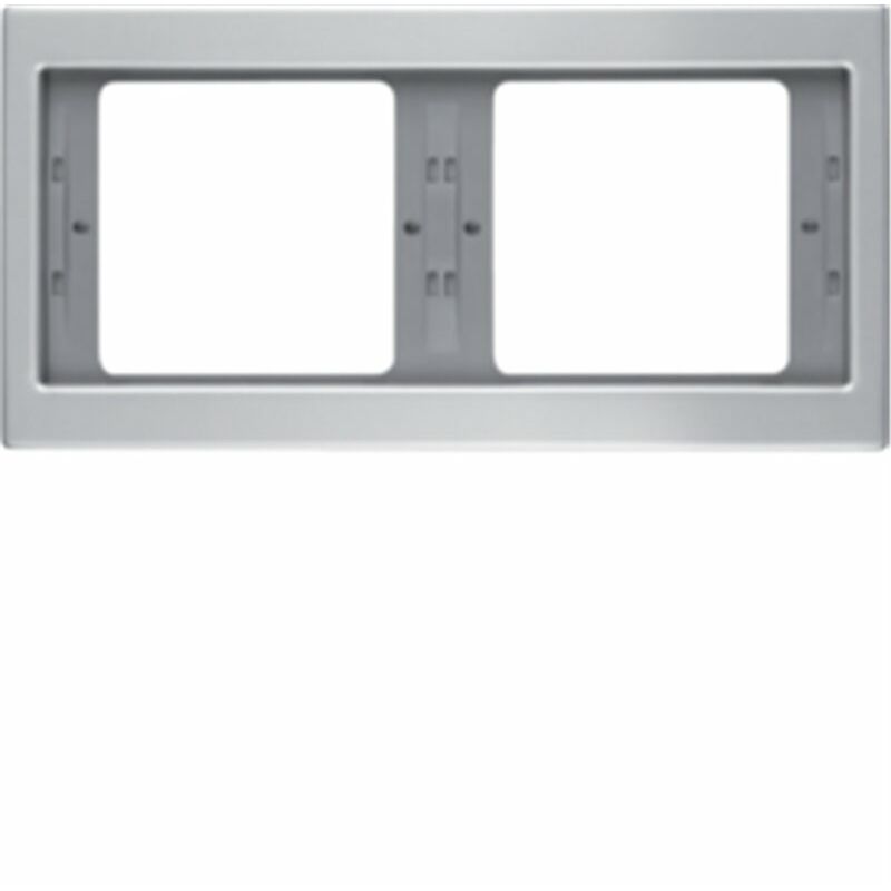 

Marco 2 elementos Hager By Berker K5 13637003 Aluminio