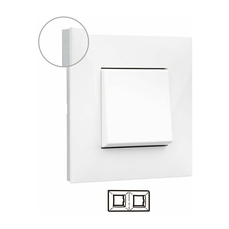 

Marco 2 elementos 741012 serie Valena Next color blanco cromo - Legrand