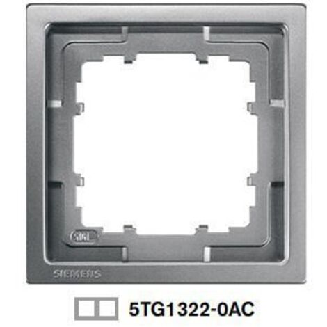 Marco 2 elementos Siemens Delta Style ANTRACITA COSSO 5TG13220AC