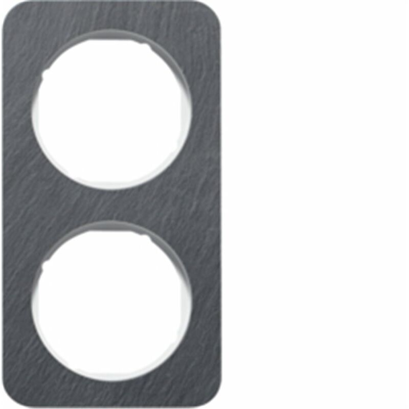 

Marco 2 elementos Berker By 10112389 serie R1 Pizarra Blanco Brillo - Hager