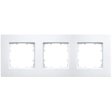 Marco 3 elementos 232x90mm en blanco polar  Siemens Delta MIRO 5TG11130WH