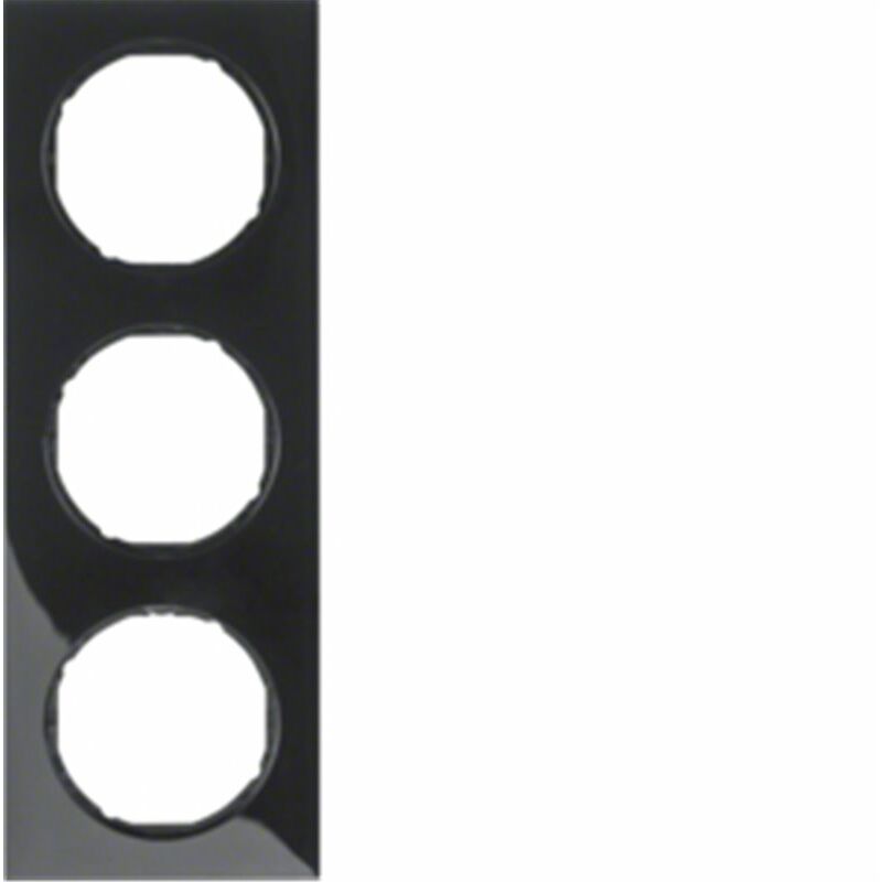 

Marco 3 elementos Berker By 10132245 serie R3 Negro Brillo - Hager