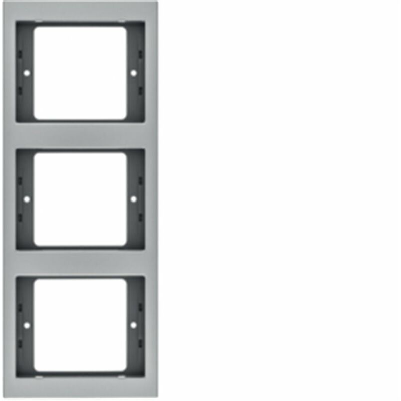 

Marco 3 elementos By Berker K5 13337003 Aluminio - Hager