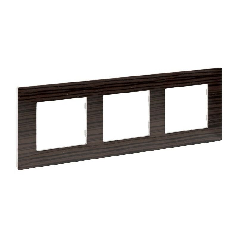 

Marco 3 elementos 864973 serie Niloe Step Madera Oscura - Legrand