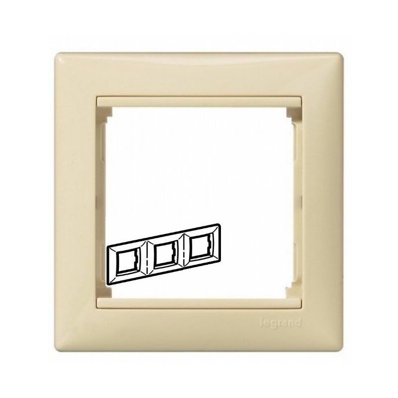 

Marco 3 elementos horizontal Marfil Legrand Valena 774353