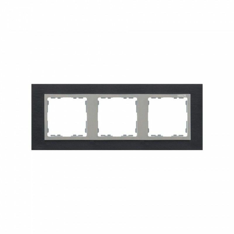 

Marco 3 elementos nature inox negro SIMON 82 NATURE 82937-38