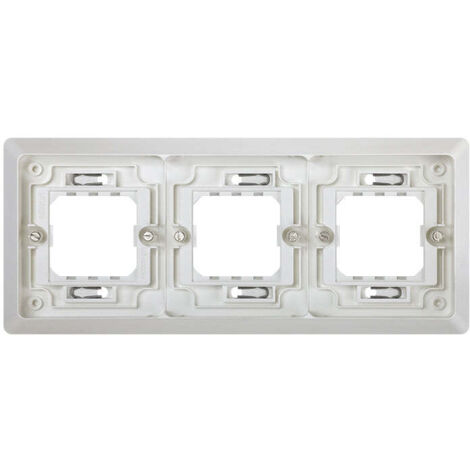 Marco 3 elementos para caja universal Simon 44 Aqua IP55