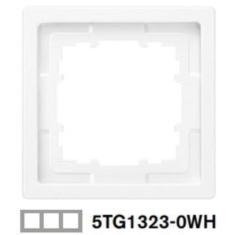 Marco 3 elementos Siemens Delta Style BLANCO POLAR 5TG13230WH