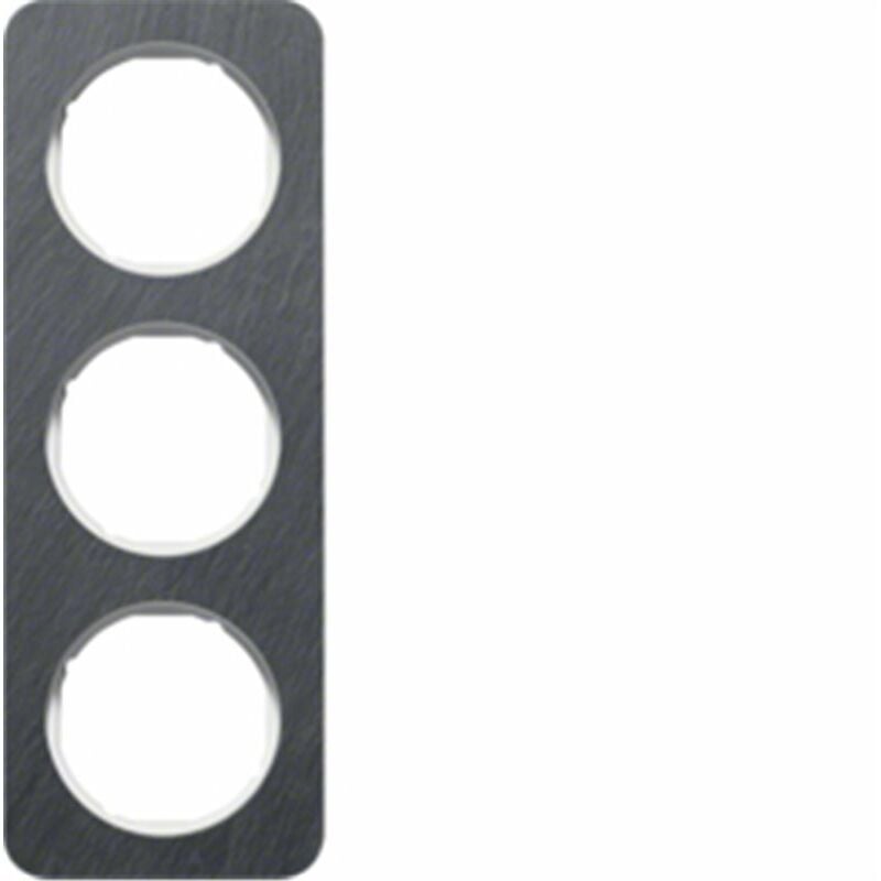 

Marco 3 elementos Berker By 10132389 serie R1 Pizarra Blanco Brillo - Hager