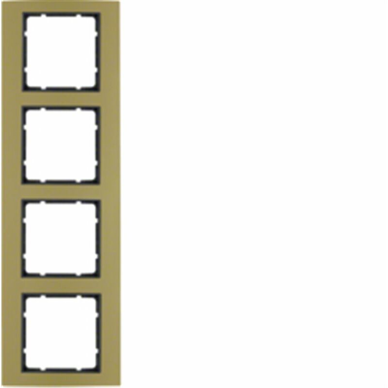 

Marco 4 elementos Berker By B3 10143016 Oro/Antracita - Hager