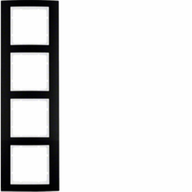 

Marco 4 elementos Berker By Hager B3 10143025 Negro/Blanco
