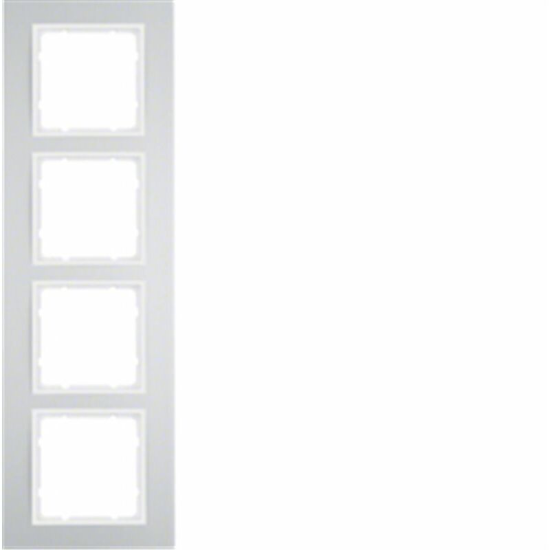 

Marco 4 elementos Berker By B3 10143904 Aluminio/Blanco - Hager