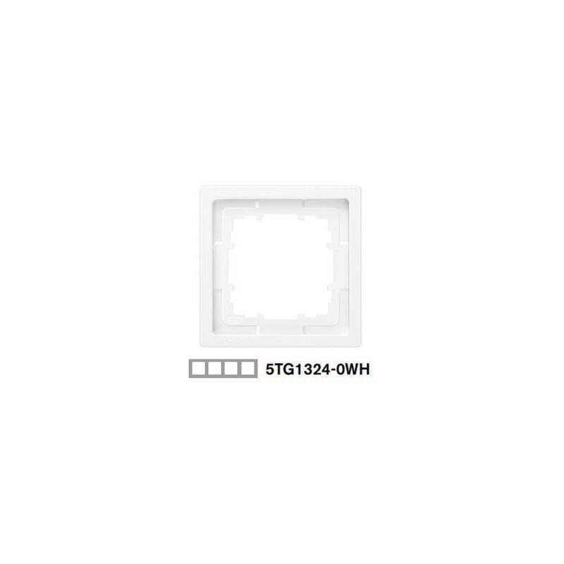 

Marco 4 elementos blanco polar Siemens Delta Style, 5TG1324-0WH