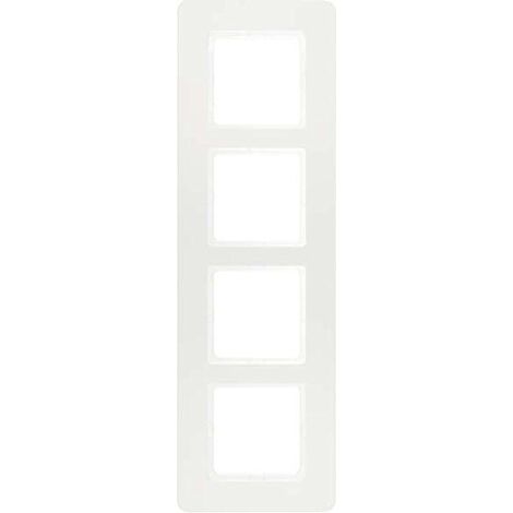 Marco 4 elementos Hager By Berker Q7 10146189 Blanco Mate