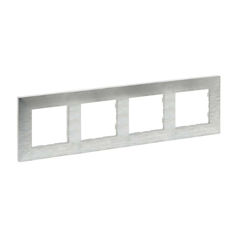 

Marco 4 elementos 864874 serie Niloe Step Aluminio Pulido - Legrand