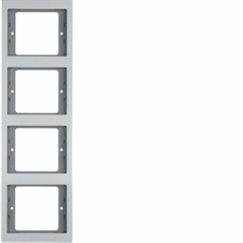 

Marco 4 elementos By Berker K5 13437003 Aluminio - Hager