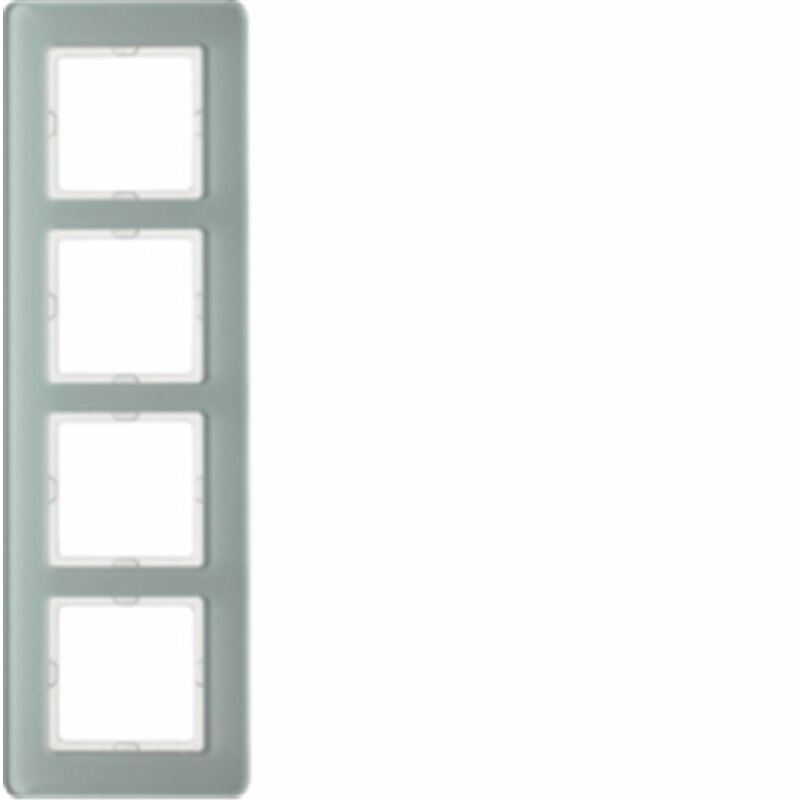 

Marco 4 elementos By Berker Q7 10146079 Cristal Blanco - Hager