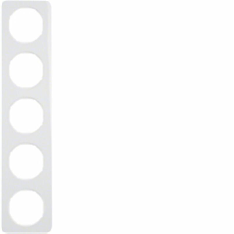 

Marco 5 elementos Berker By 10152189 serie R1 Blanco Brillo - Hager