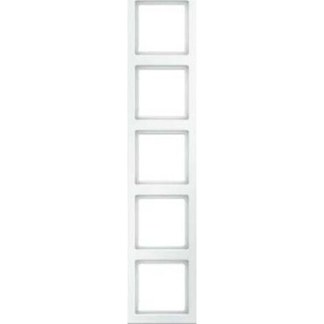 Marco 5 elementos Berker By Hager Q1 10156089 Blanco Mate