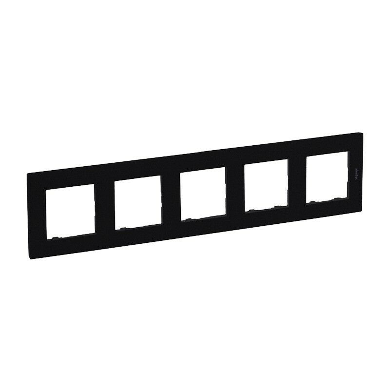 

Marco 5 elementos 864575 serie Niloe Step Negro Mate - Legrand