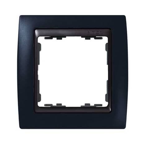 Marco compacto para 1 elemento Simon 82 Negro