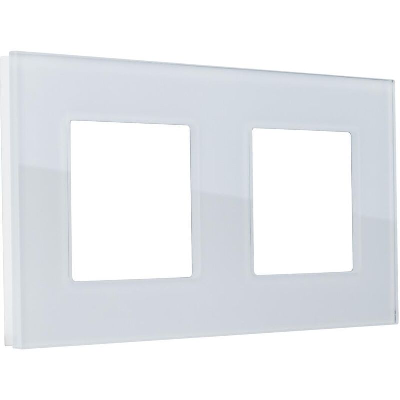 

Marco Cristal 2 Módulos Modern Blanco. - Blanco