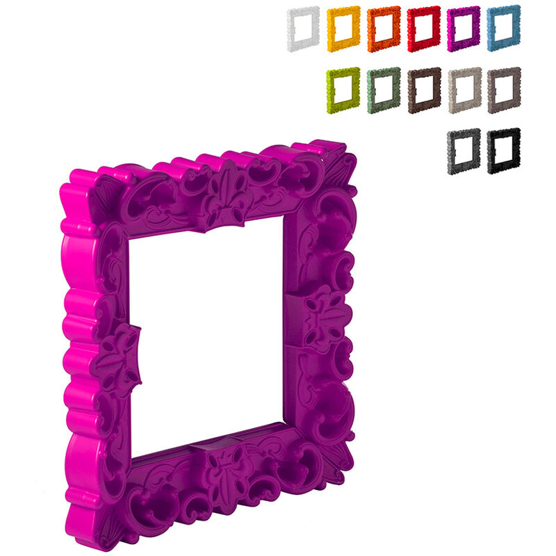 

Marco cuadrado pop de diseño barroco moderno Frame Of Love S | Color: Fucsia - Slide