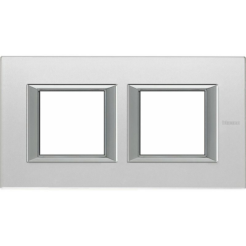 

Marco embellecedor Horizontal de 2 elementos Bticino Axolute HA4802M2VSA Cristal espejo