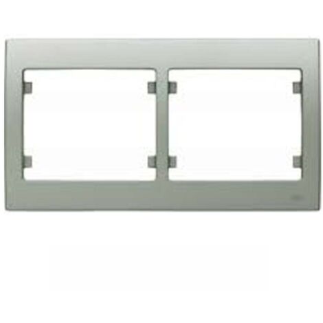 Marco de 2 elementos horizontal ALUMINIO MERCURIO BJC IRIS 18002-MA
