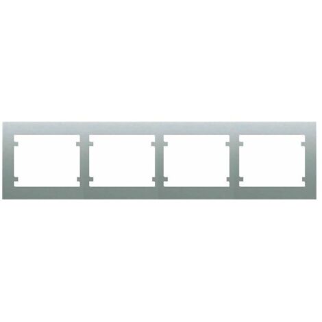 Marco de 4 elementos horizontal ALUMINIO MERCURIO BJC IRIS 18004-MA