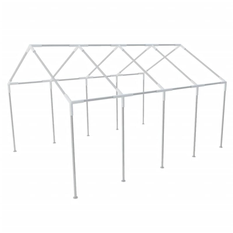 

vidaXL Estructura de Carpa de Jardín de Acero Armazón Tienda de Fiesta 8x4 m - Plateado
